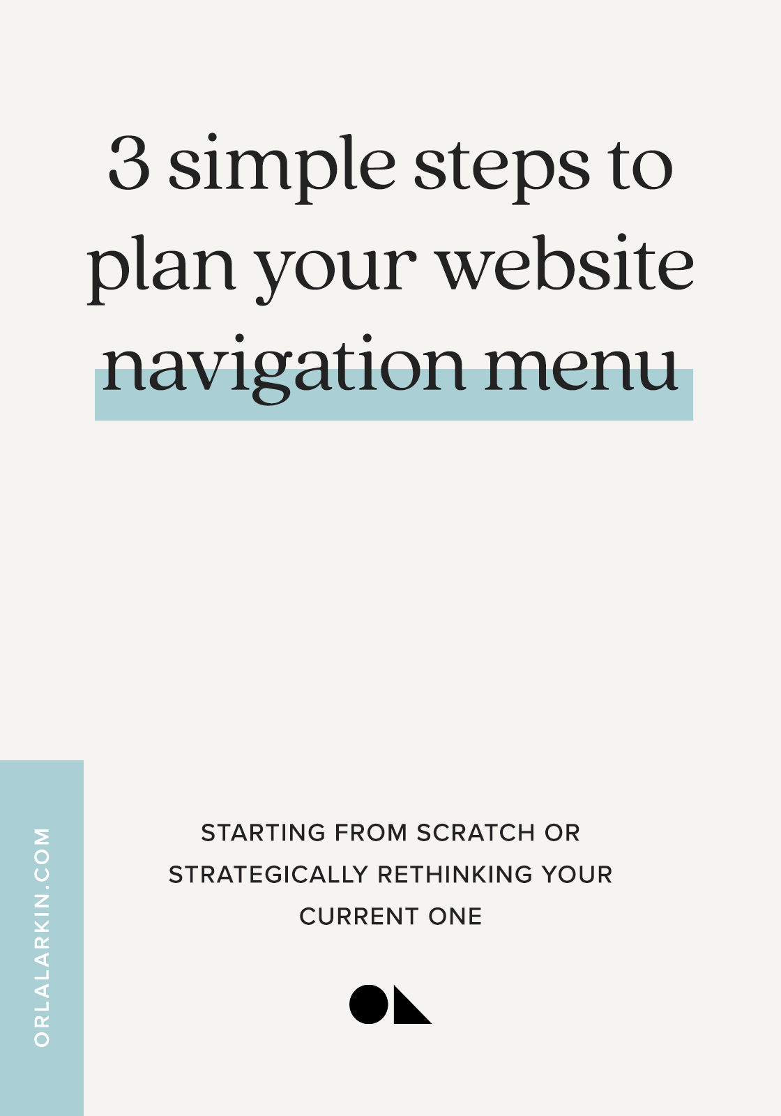 3 simple steps to plan your website navigation menu